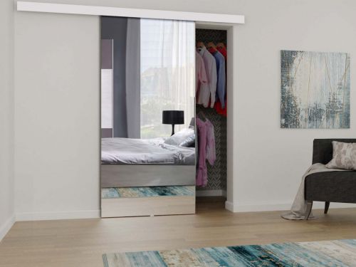 Drzwi naścienne przesuwne Mirror 100 - sklep kier.furniture