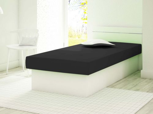 Tapczan Berta Bis - podstawa biała, siedzisko czarne - sklep kier.furniture