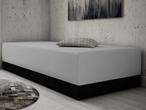 Tapczan Krystek - podstawa czarna, siedzisko szare - sklep kier.furniture